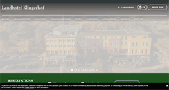 Desktop Screenshot of hotel-klingerhof.de